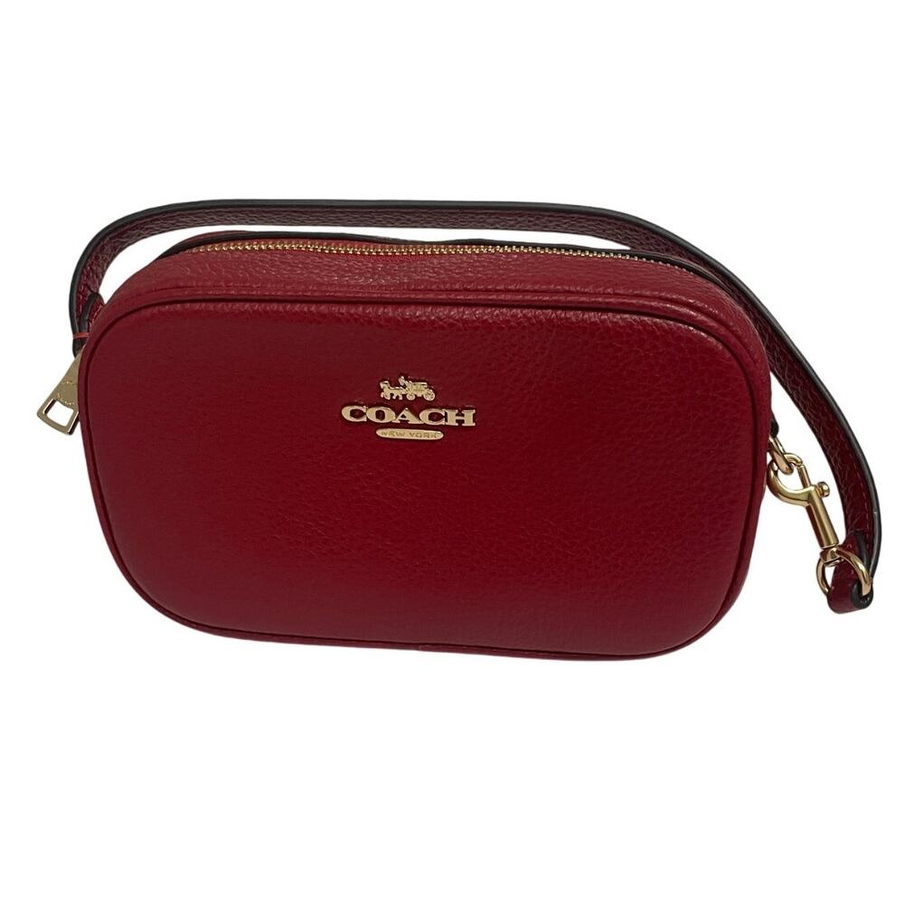 Coach Jamie Wristlet Refined pebble leather New